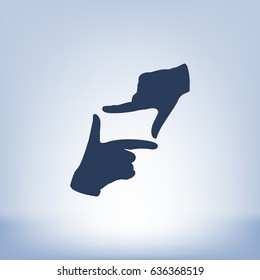 hand lens, web icon. vector design