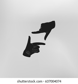 hand lens, web icon. vector design