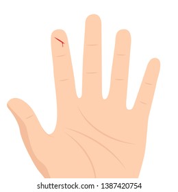 hand lesion vector. wallpaper. free space for text. copy space. white background.