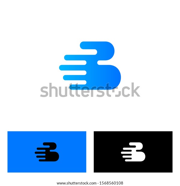 Hand Letter B Logo Design Template Stock Vector (Royalty Free ...