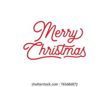 Hand letter Merry Christmas vector text Calligraphic Lettering design card template. Creative typography for Holiday Greeting Gift Poster. Calligraphy Font style.