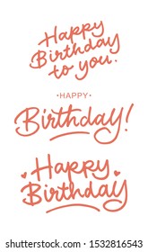 hand lettered birthday greetings collection