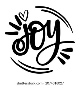 Hand lettered Christmas ornament Quote Saying