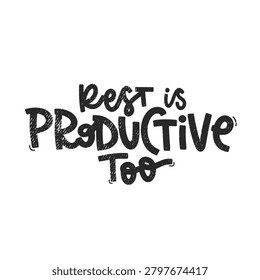 Hand lettered motivational quote 