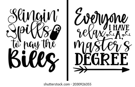 Hand lettering with 2 Design, Modern calligraphy Scripture print, Graduation quote, Calligraphy t shirt design, svg Files for Cutting Cricut and Silhouette, card, flyer