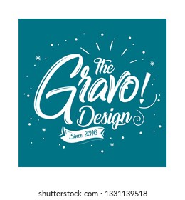hand lettering abstract design with stars and snow flakes monotone