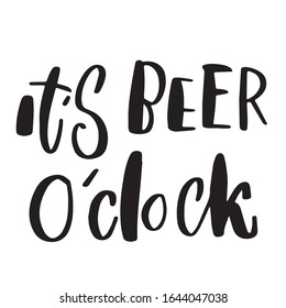 hand lettering beer theme vector