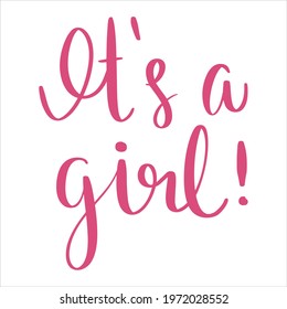 Hand lettering. Can be used for website background, poster, printing, banner, greeting card. Vector illustration