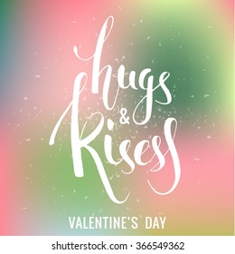 Hand lettering design. Vector design element for valentines day, save the date, poster, banner, t-shirt and other users.