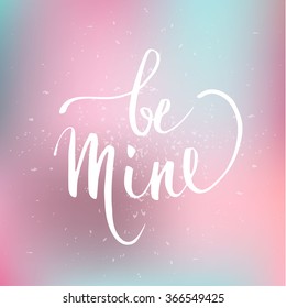 Hand lettering design. Vector design element for valentines day, save the date, poster, banner, t-shirt and other users.