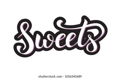 Hand lettering logo vector