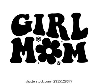 Leer mano mamá groovy retro mamá boho hippie texto madre cita a mujer vintage tipografía de chica wavy texto sonrisa cara