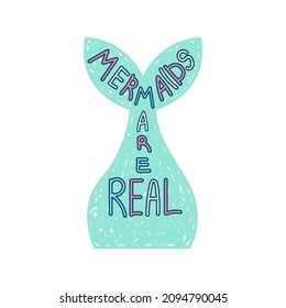 hand lettering mermaids are real