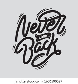 Typography Hand Lettering Quote Life Begins Stock Vector (Royalty Free ...
