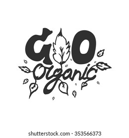 Hand lettering on healthy eating.