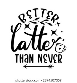 Hand lettering quotes with sketches for coffee shop or cafe. Hand drawn vintage typography collection isolated on white background. Mug Lettering Quotes Design