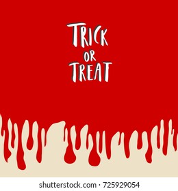 Hand lettering script Trick or Treat. Halloween concept