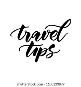 HAND LETTERING TRAVEL TIPS