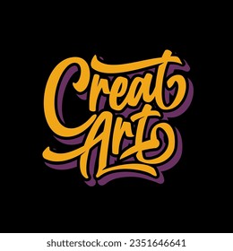Hand Lettering Typography Motivational Quote Creat Art
