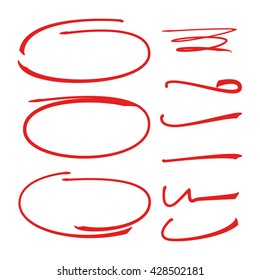 hand lettering underlines lines and circle markers