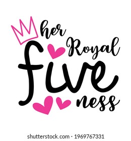 Hand lettering Vector illustration Hand drawn crown. Good for scrap booking, posters, greeting cards, 
banners, textiles, T-shirts, or gifts, clothes.