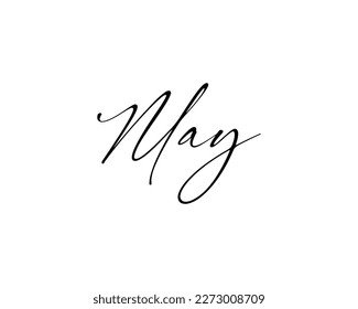 Hand lettering, vector illustration words