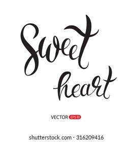 Hand lettering, vector isolated typography design element for greeting cards, posters and print invitations. Unique typography vector isolated on background.
