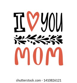 Hand Lettering Vector Quote Child Mother Stock Vector (Royalty Free ...