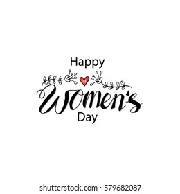 Hand lettering Women's Day