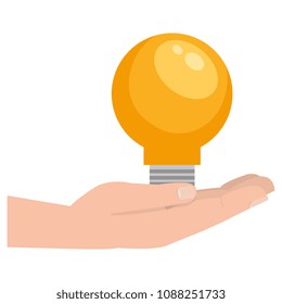 hand lifting bulb light