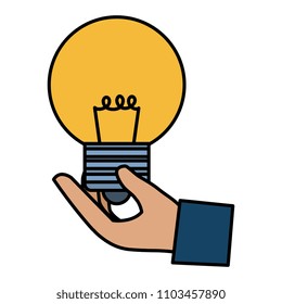 hand lifting bulb light