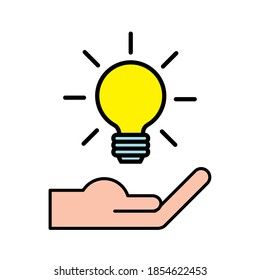 Handhebelzwiebel, Denksymbol, Vektorgrafik-Design