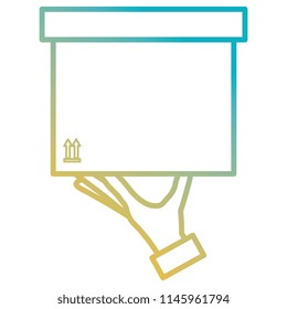 hand lifting carton box