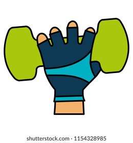 hand lifting dumbell gym accessory