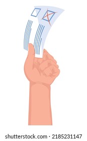 hand lifting election vote icon