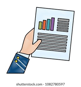 hand lifting finance document paper