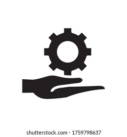 diseño de ilustración vectorial de la silueta de la máquina de elevación manual