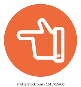 
Hand, like Bold Vector Icon which can be easily edited or modified
