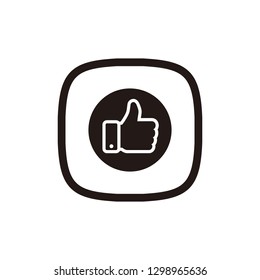 Hand like icon sign symbol