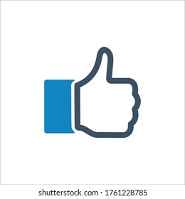 Hand like icon (vector illustration)