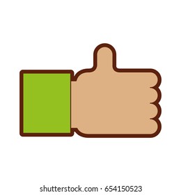 hand like isolated icon