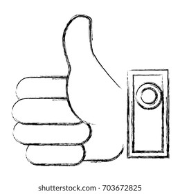 hand like isolated icon