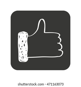 hand like isolated icon vector illustration design