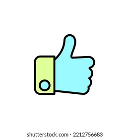 Hand like line icon. Simple element illustration. Hand like concept outline symbol design.