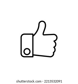 Hand like line icon. Simple element illustration. Hand like concept outline symbol design.