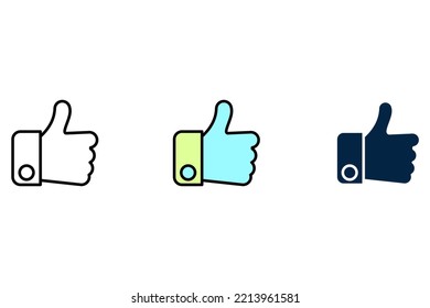 Hand like line icon. Simple element illustration. Hand like concept outline symbol design.