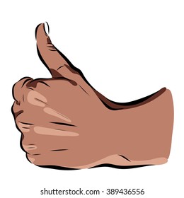 hand like on a white background. Vector EPS illustration