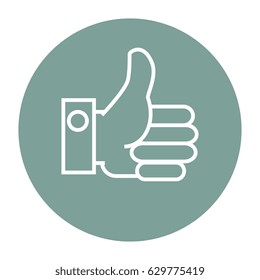 hand like social icon