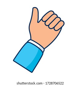 hand like symbol isolated icon vector illustration design
