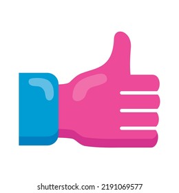 icono de subida de la mano